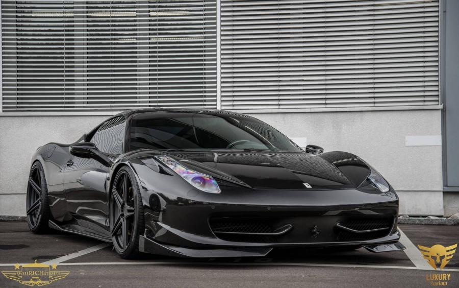 Ferrari 458 Italia Murdered Out by Luxury Customs '2014